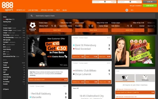 888 sport screenshot 1